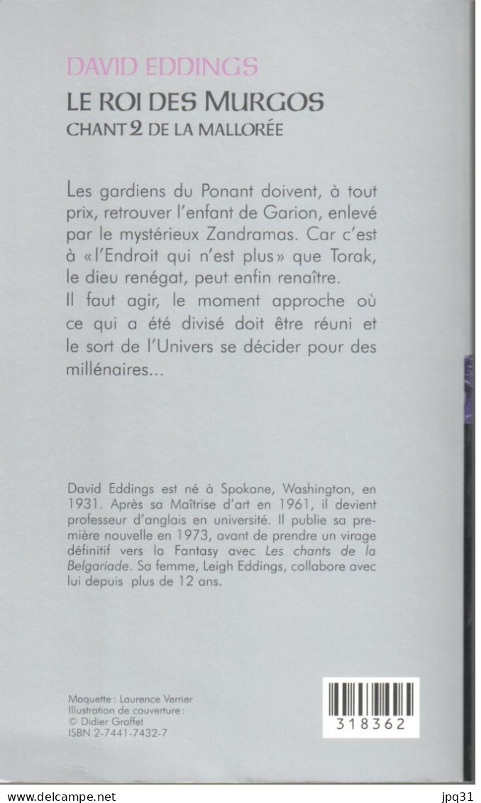 David Eddings - Le Roi Des Murgos - Chant 2 De La Mallorée - 2004 - Fantastic