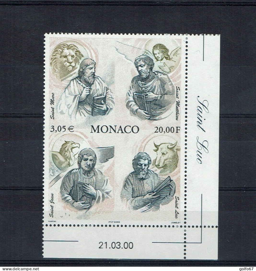 MONACO 2000 Y&T N° 2250 Coin Daté NEUF** - Unused Stamps
