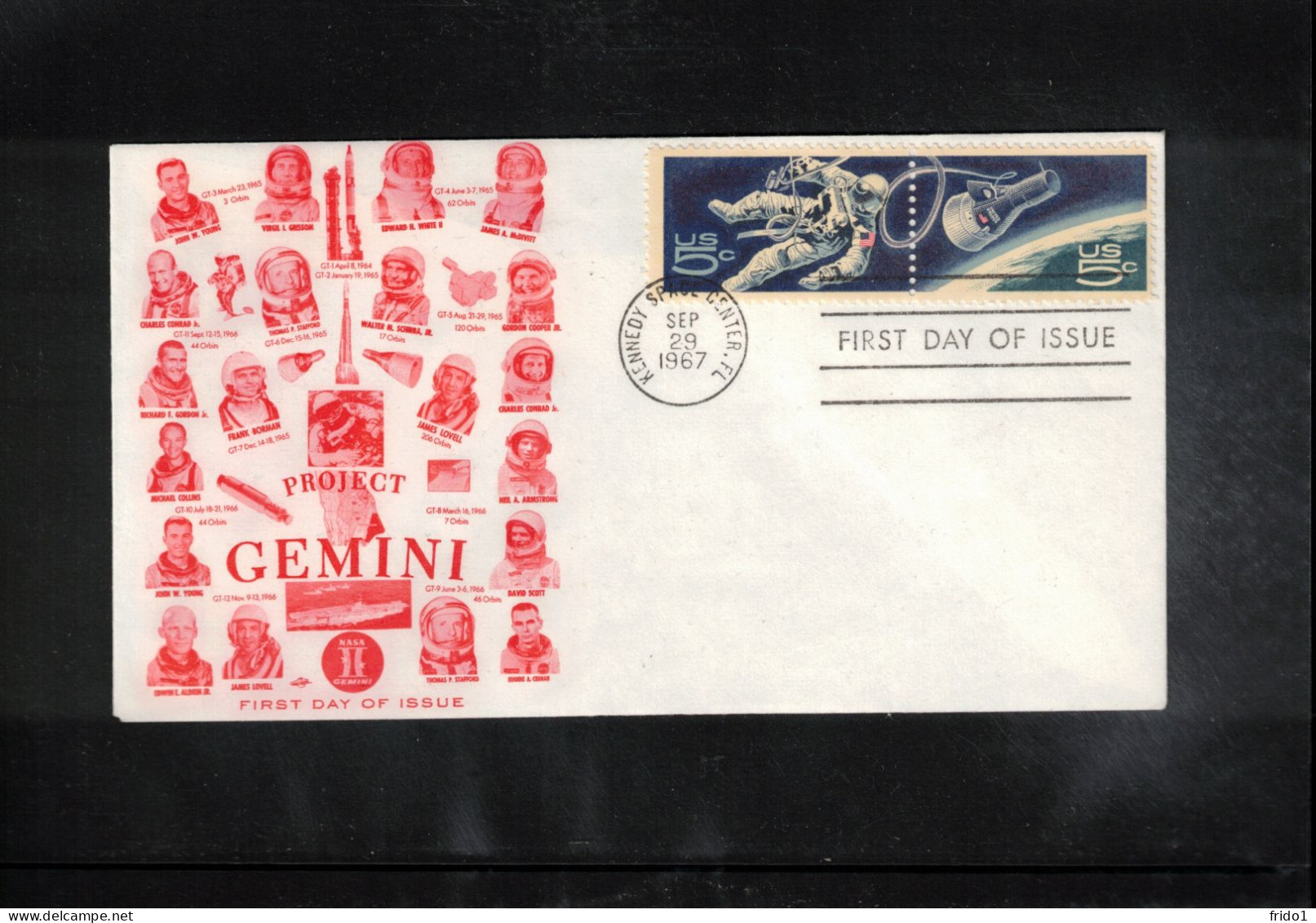 USA  1967 Space / Weltraum Project Gemini Interesting Cover - United States