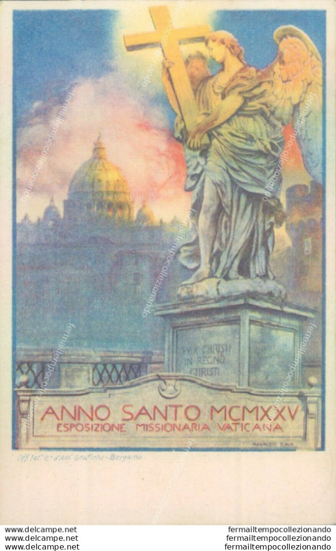 Af432 Cartolina Anno Santo Esposizione Missionaria Vaticana - Otros & Sin Clasificación