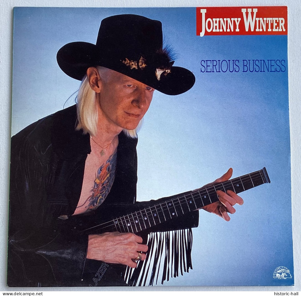JOHNNY WINTER - Serious Business - LP - 1985 - Holland Press - Rock