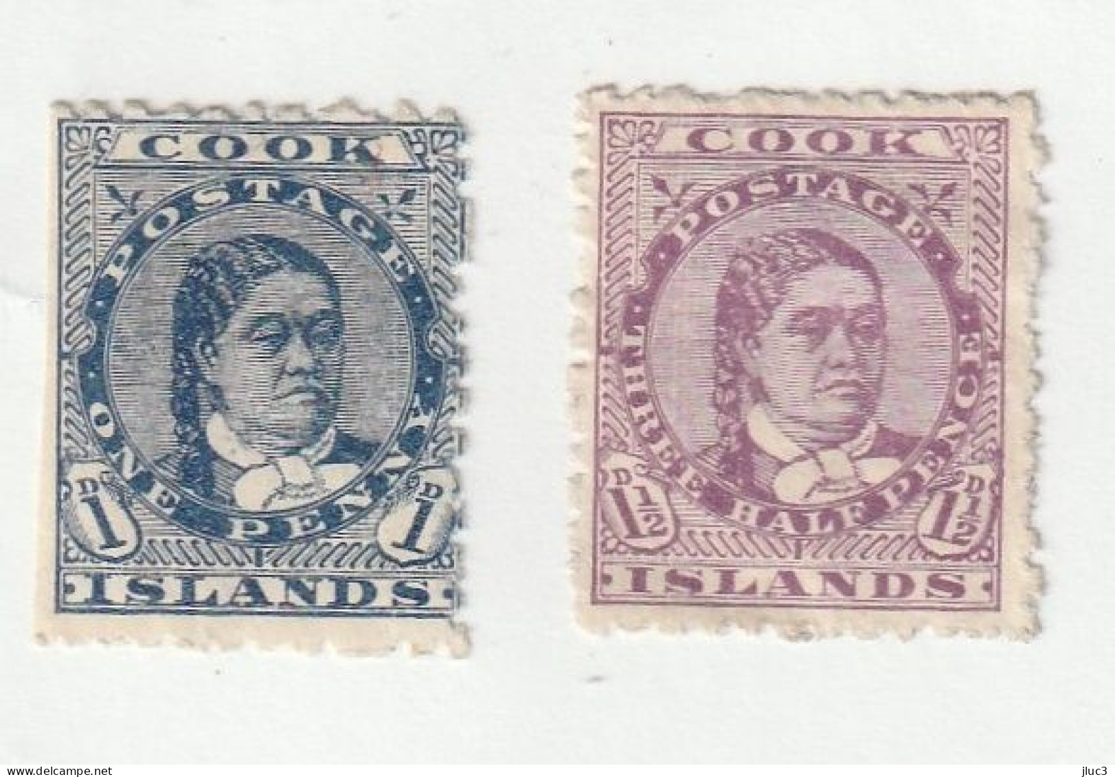 ZCooN00 - RARE  --  OCEANIE  --  Iles  COOK  1894  --   LOT  De  2  Timbres  Neufs*  --  Queen  Makea  Takau - Kokosinseln (Keeling Islands)