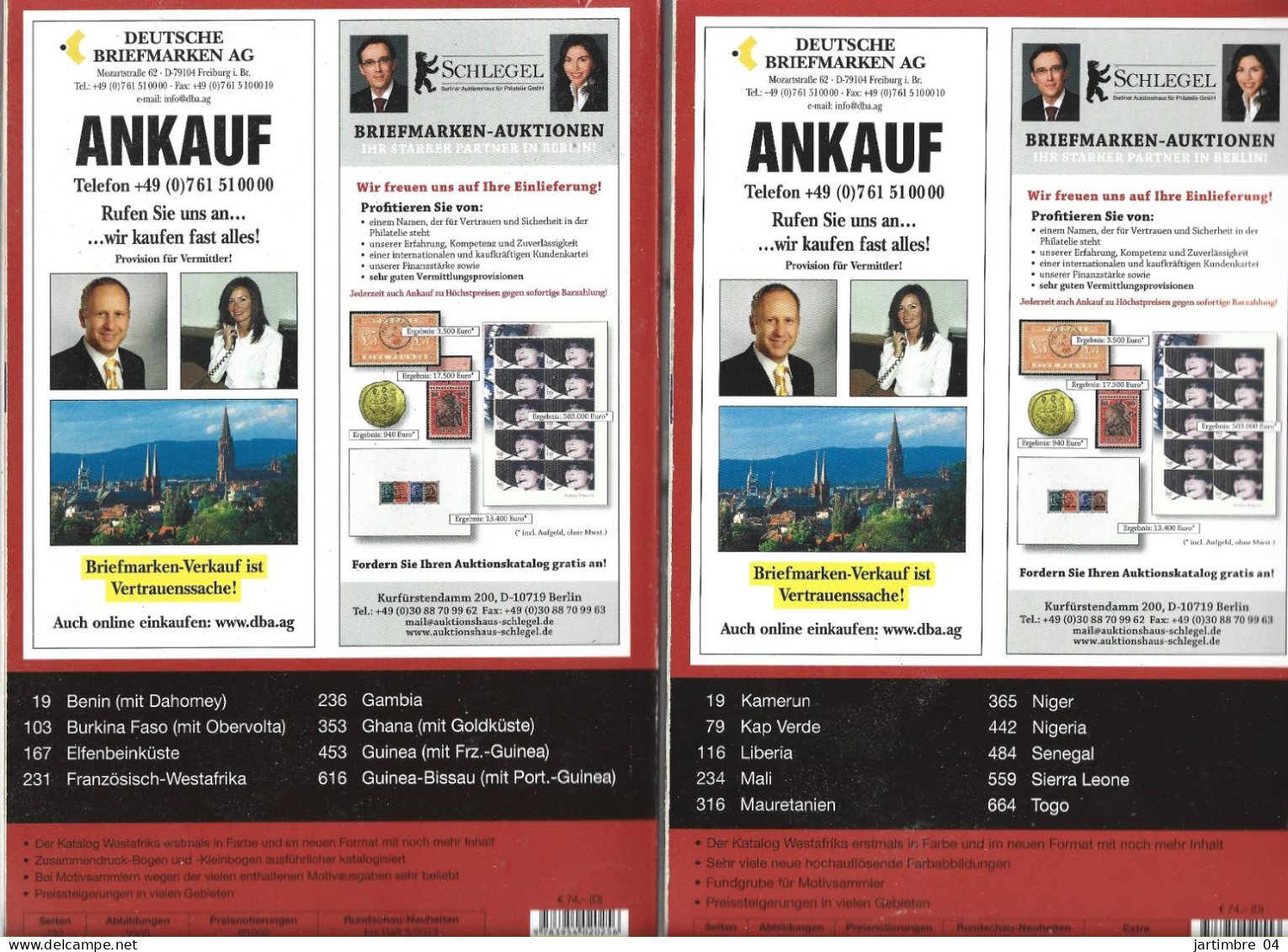 2013 CATALOGUE MICHEL Westafrika A-G+ H-Z, Afrique De L'Ouest, Port France : 10.15 - Other & Unclassified