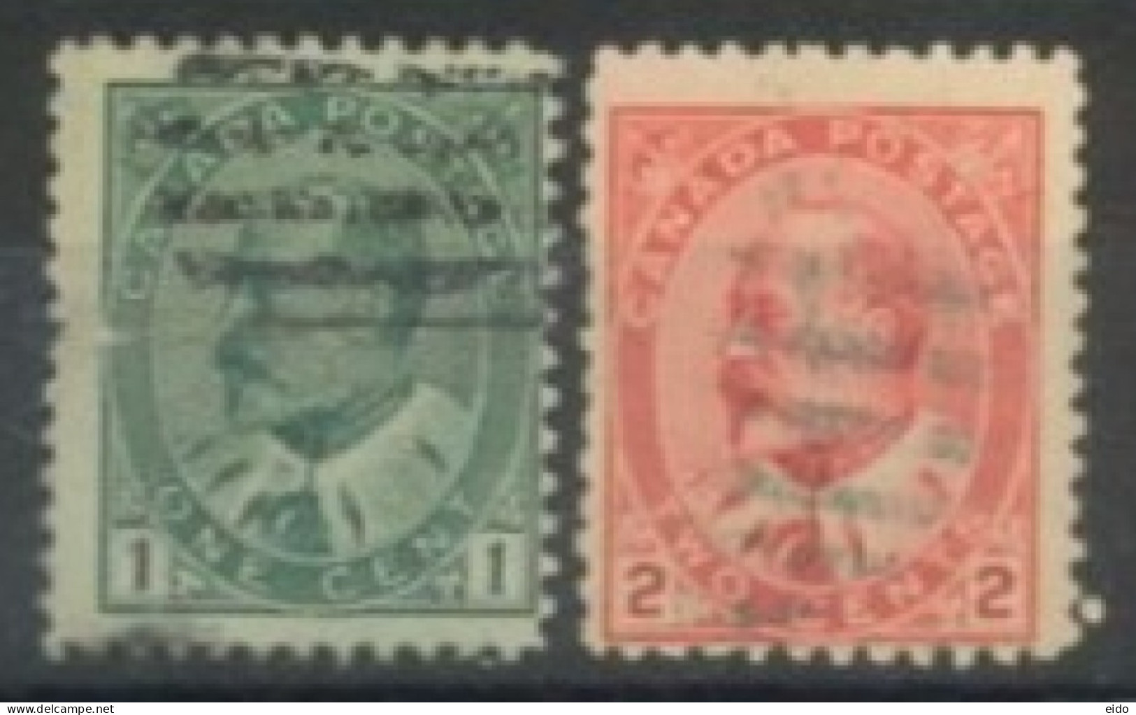 CANADA - 1903, KING EDWARD VII STAMPS SET OF 2, USED. - Used Stamps