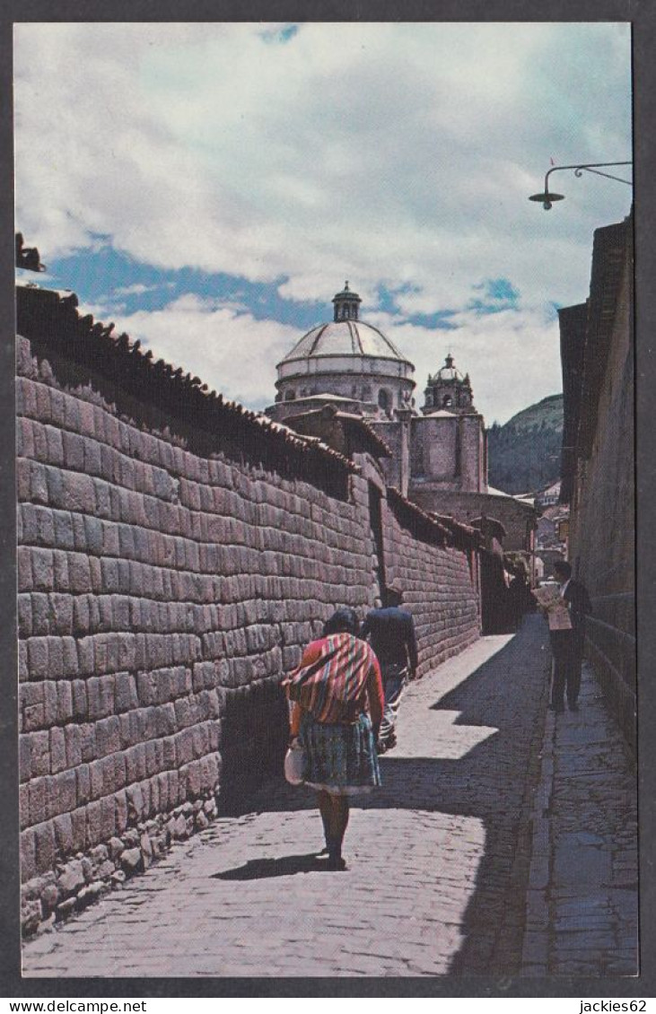 127703/ CUZCO, Calle Loreto O Intik'ijllu, Inca Street Showing Remains Of Inca Palaces On Both Sides - Perù