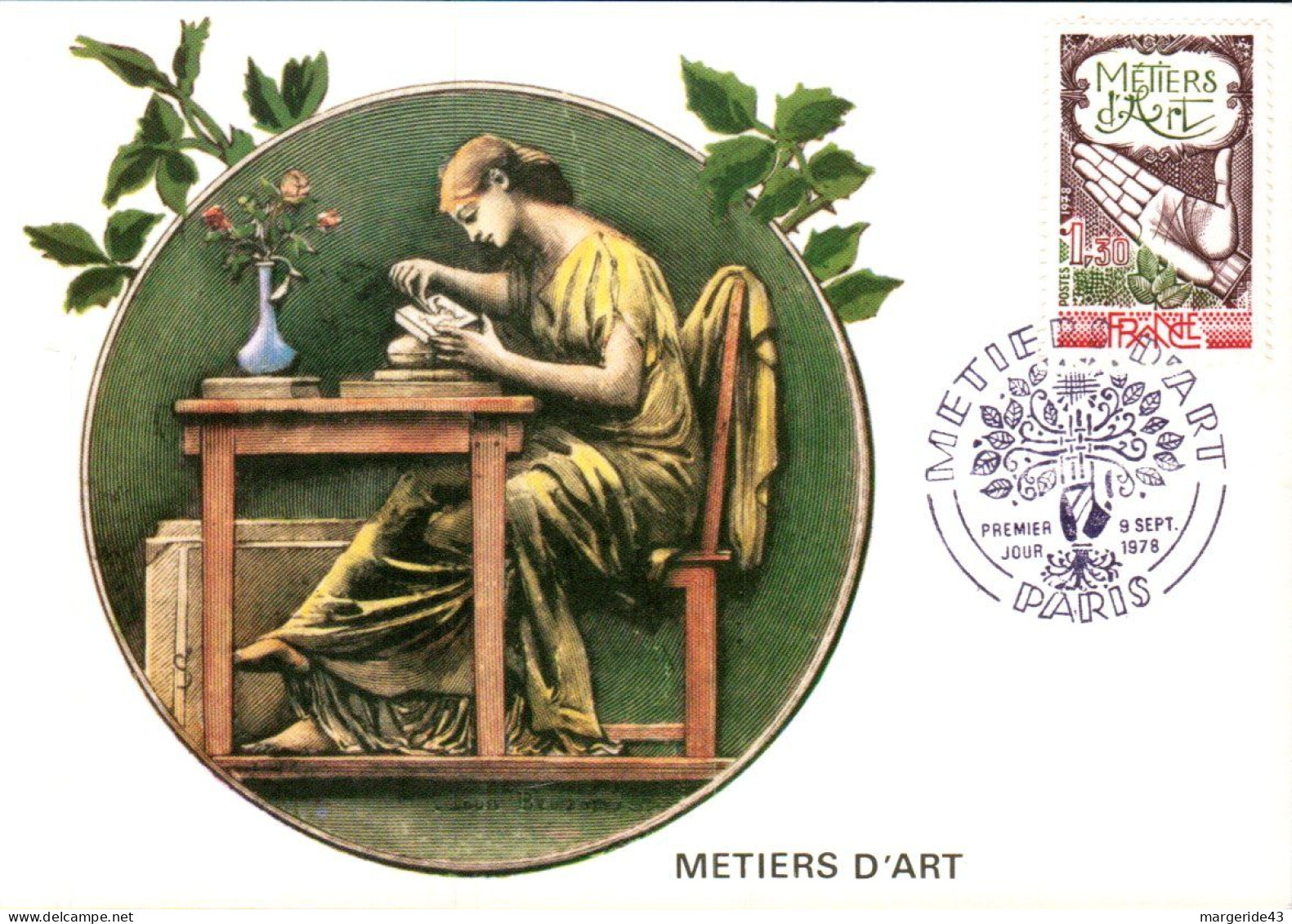 CARTE MAXIMUM 1978 METIERS D'ART - 1950-1959