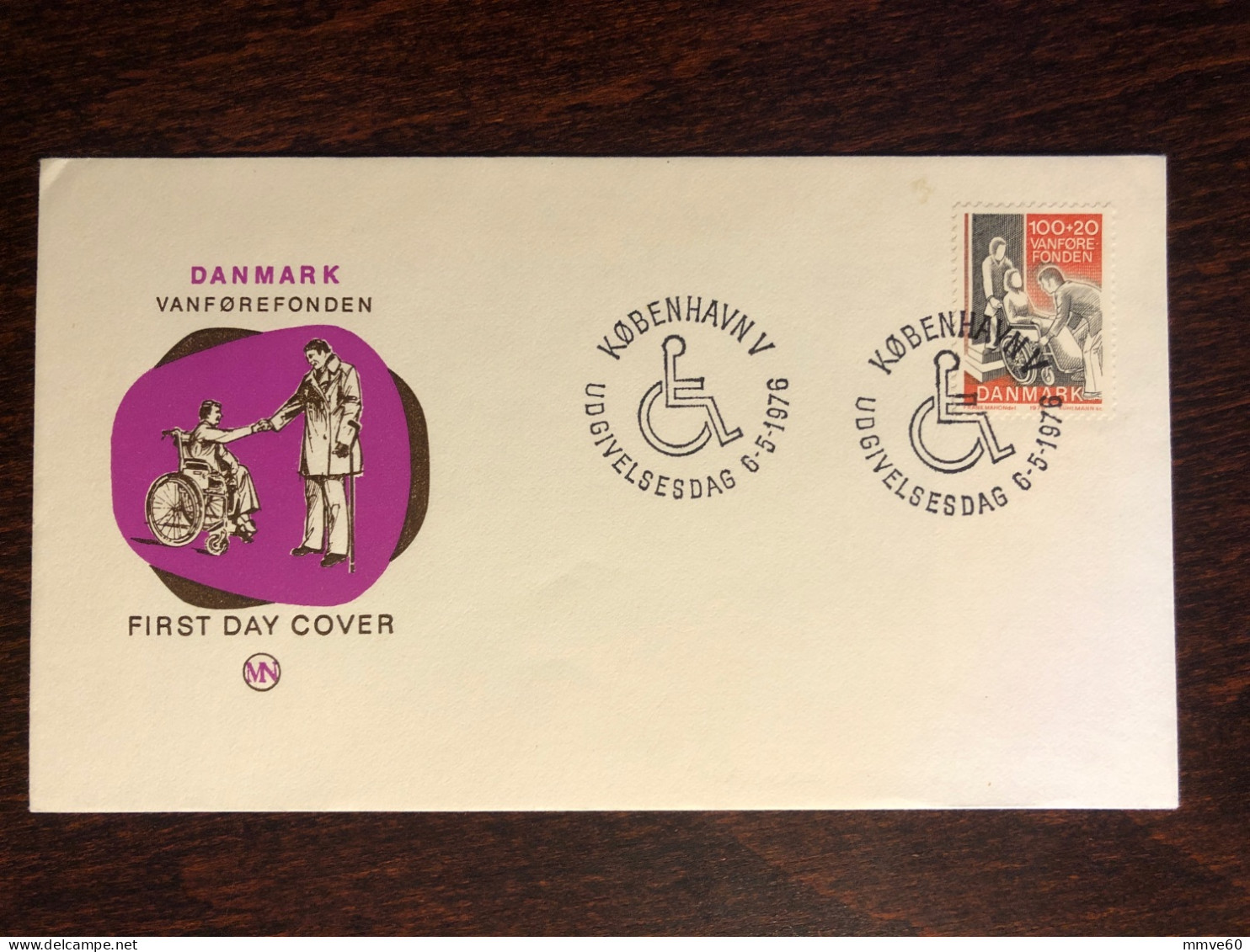 DENMARK FDC COVER 1976 YEAR DISABLED PEOPLE HEALTH MEDICINE STAMPS - FDC