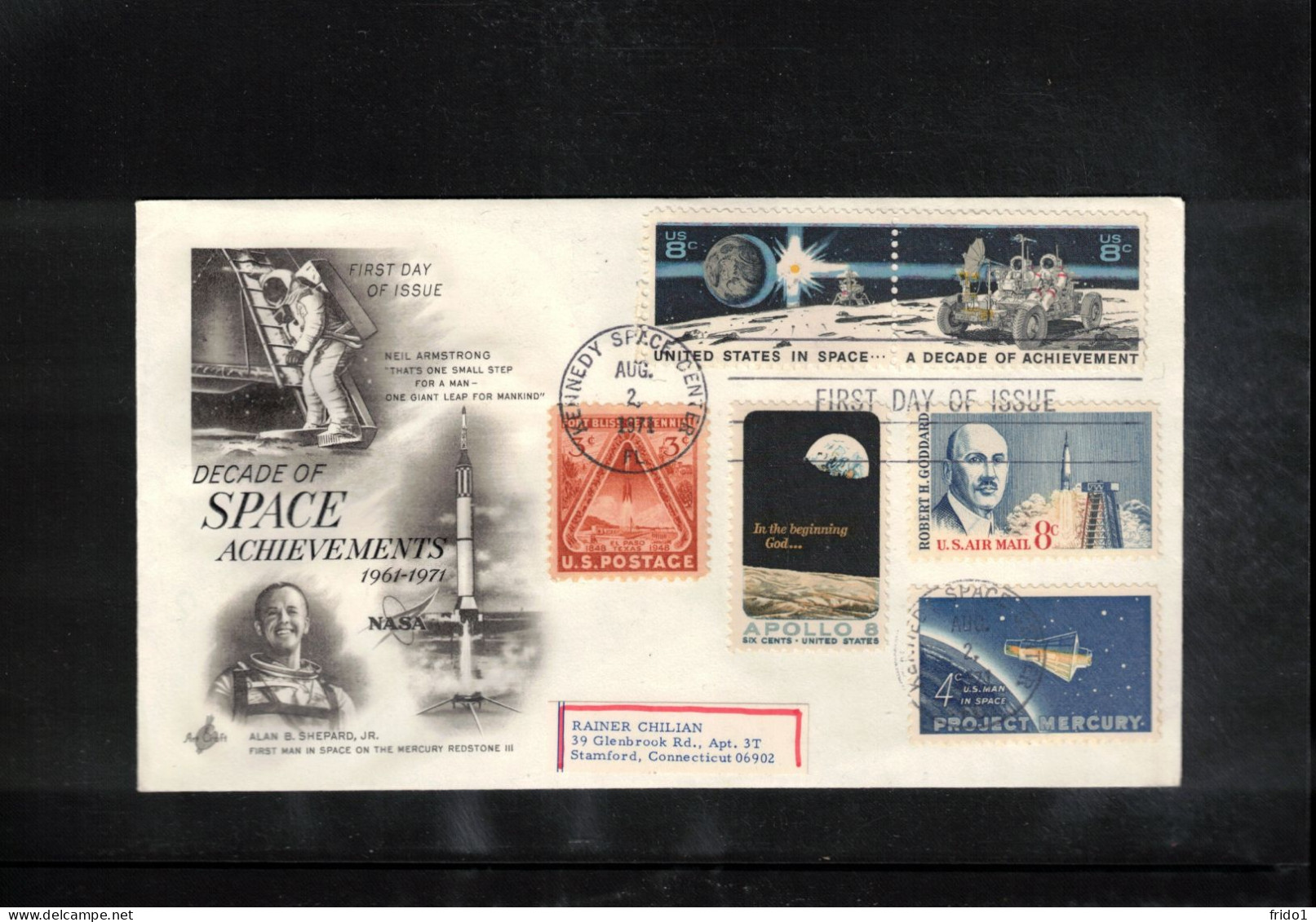 USA  1971 Space / Weltraum Decade Of Space Achievements Interesting Cover - United States