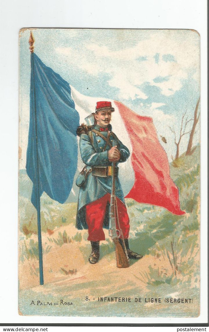 Infanterie De Ligne (Sergent) Dessin De A. Palma De Rosa - Regimente