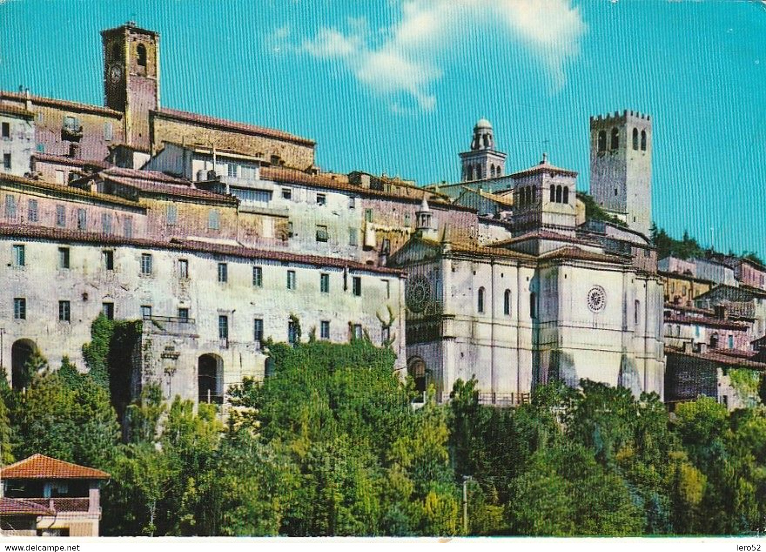 NOCERA UMBRA VEDUTA DEL CENTRO PARTICOLARE DELLE TORRI VIAGGIATA - Perugia