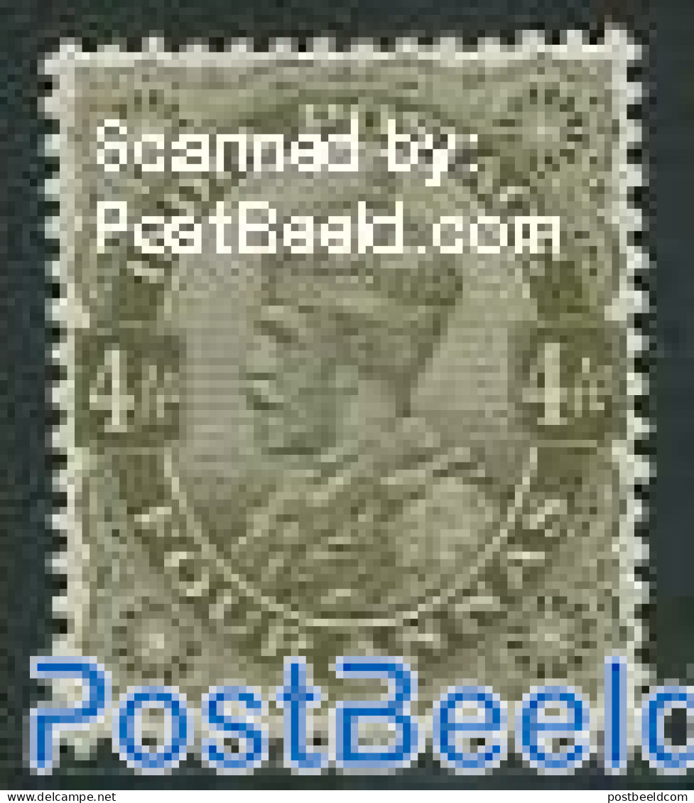 India 1911 4A, Stamp Out Of Set, Unused (hinged) - Ongebruikt