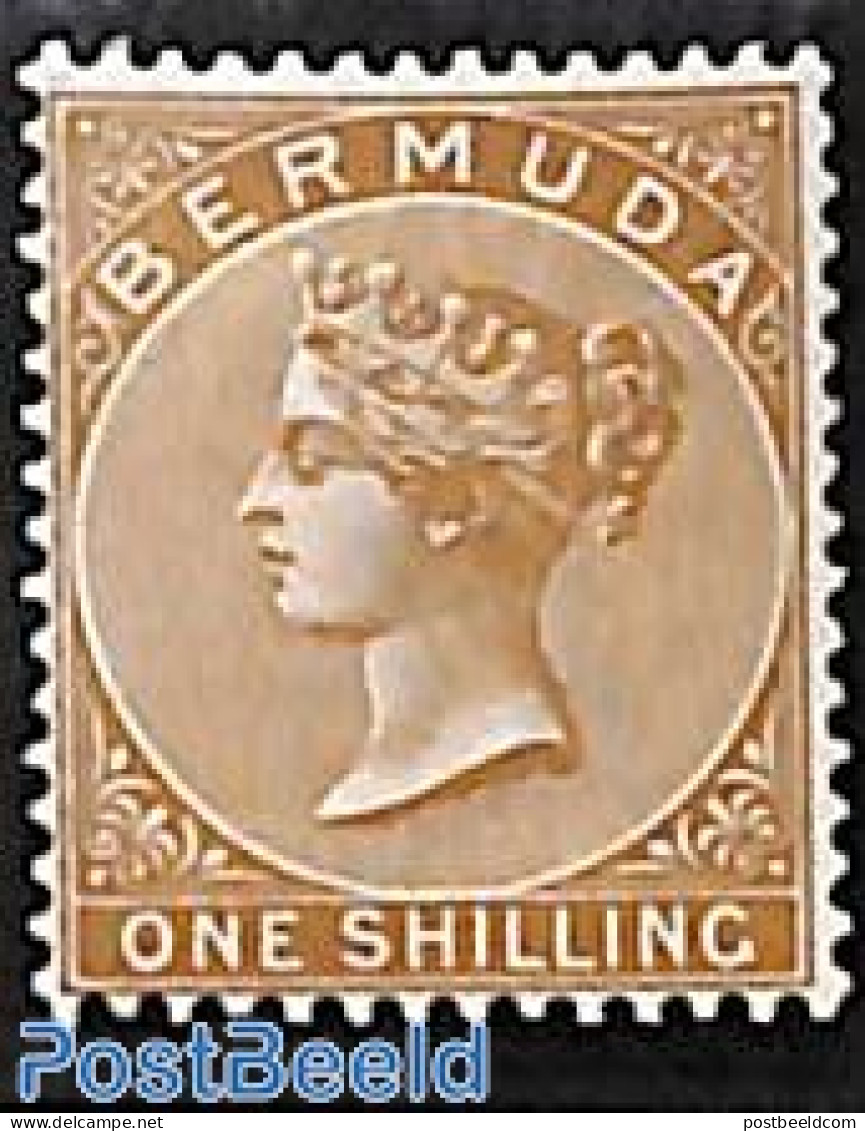 Bermuda 1883 1Sh, Stamp Out Of Set, Unused (hinged) - Bermuda