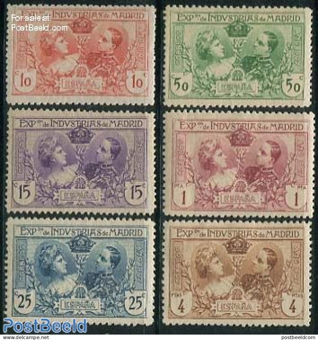 Spain 1907 Industrial Exposition Madrid 6v (perf. 11.5), Unused (hinged) - Unused Stamps