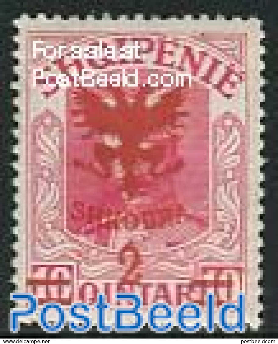 Albania 1920 2Q, Stamp Out Of Set, Unused (hinged) - Albania