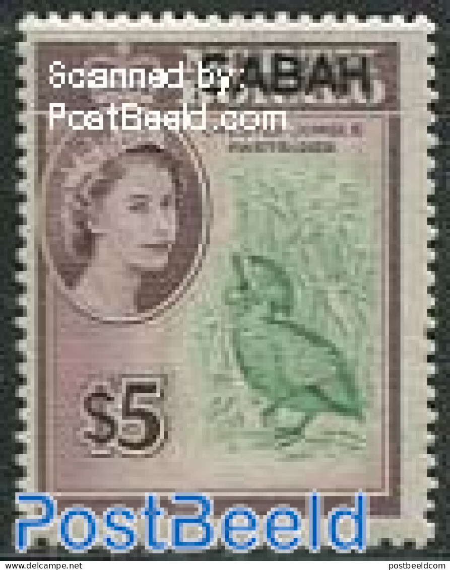 Malaysia 1964 $5, Sabah, Stamp Out Of Set, Mint NH, Nature - Birds - Autres & Non Classés