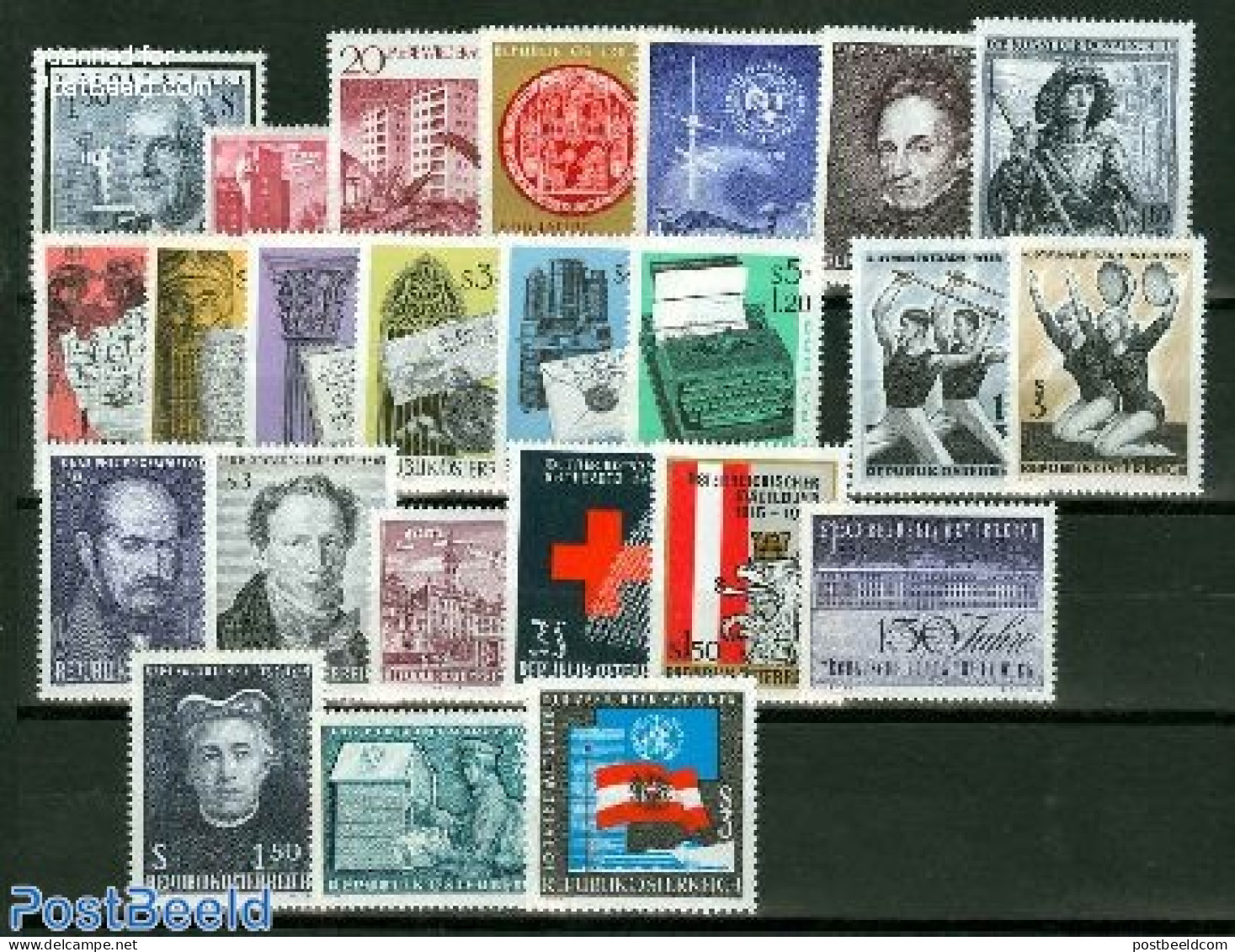 Austria 1965 Yearset 1965, Complete, 24v, Mint NH, Various - Yearsets (by Country) - Unused Stamps