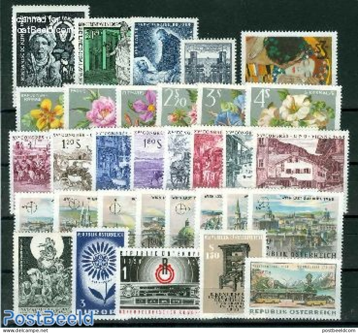 Austria 1964 Yearset 1964, Complete, 32v, Mint NH, Various - Yearsets (by Country) - Unused Stamps