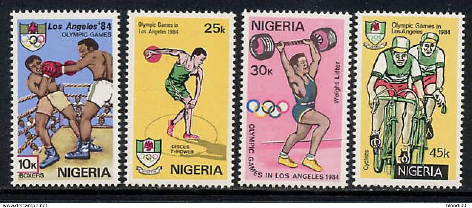 Olympics 1984 - Cycling - NIGERIA - Set MNH - Ete 1984: Los Angeles