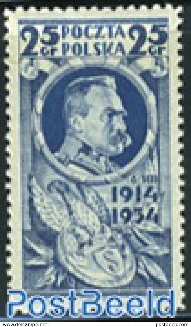 Poland 1934 25Gr, Stamp Out Of Set, Mint NH, Nature - Birds - Ongebruikt