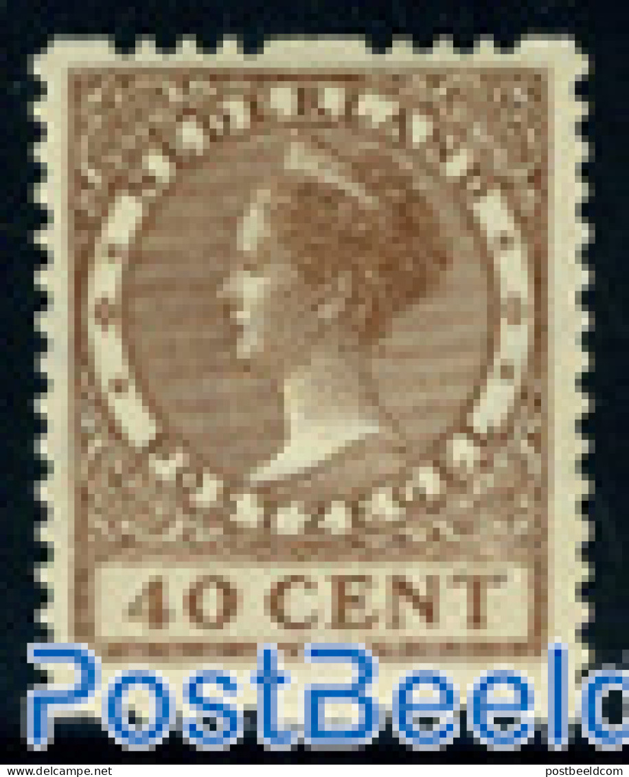 Netherlands 1926 40c, 2-side Syncoperf. With WM,Stamp Out Of Set, Unused (hinged) - Unused Stamps