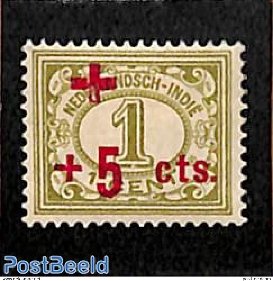 Netherlands Indies 1915 +5c, Stamp Out Of Set, Unused (hinged), Health - Red Cross - Rotes Kreuz