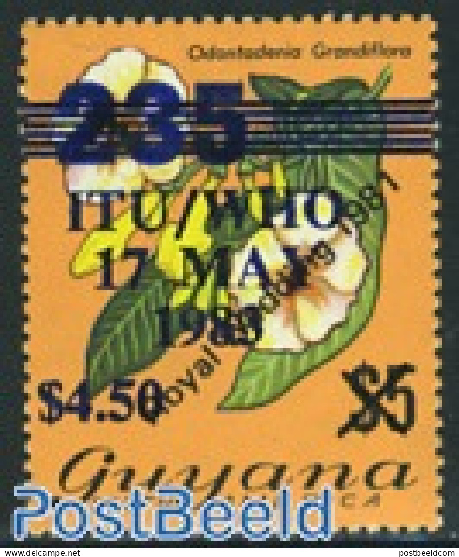 Guyana 1983 Stamp Out Of Set, Mint NH, Nature - Flowers & Plants - Guyane (1966-...)