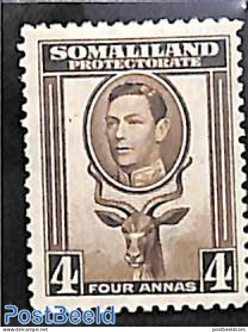 British Somalia 1938 4A, Stamp Out Of Set, Unused (hinged), Nature - Cattle - Somaliland (Protectorat ...-1959)