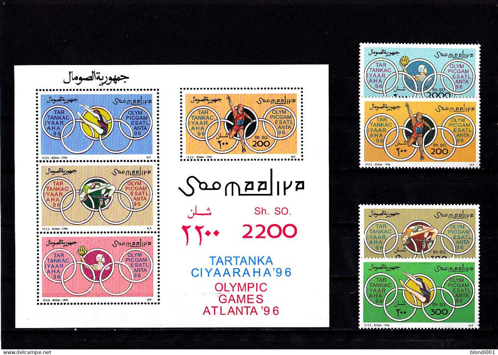 Olympics 1996 - Athletics - SOMALIA - S/S+SetMNH - Sommer 1996: Atlanta