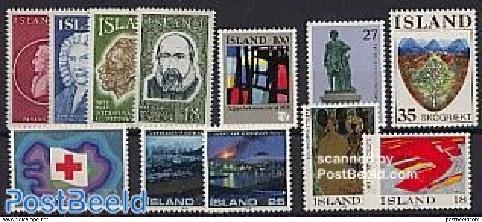 Iceland 1975 Yearset 1975 (13v), Mint NH, Various - Yearsets (by Country) - Unused Stamps