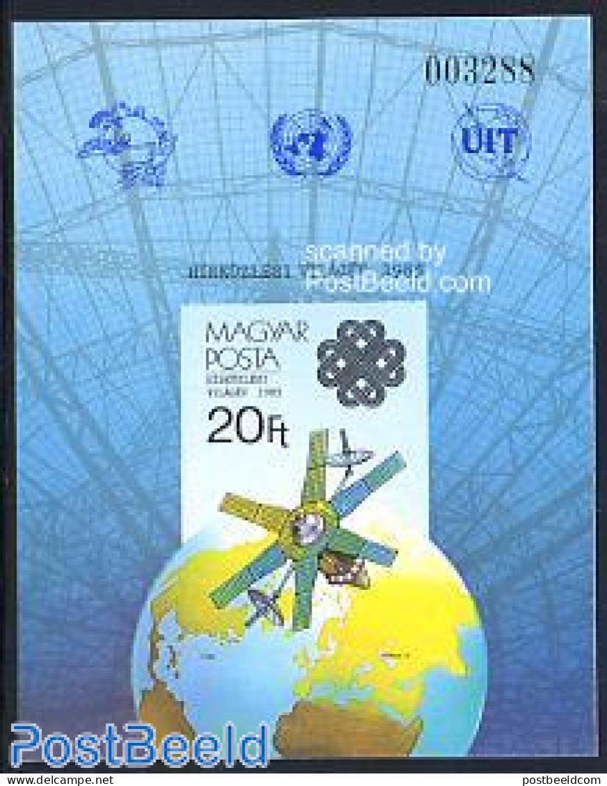 Hungary 1983 World Communication Year S/s Imperforated, Mint NH, Science - Transport - Various - Int. Communication Ye.. - Nuevos