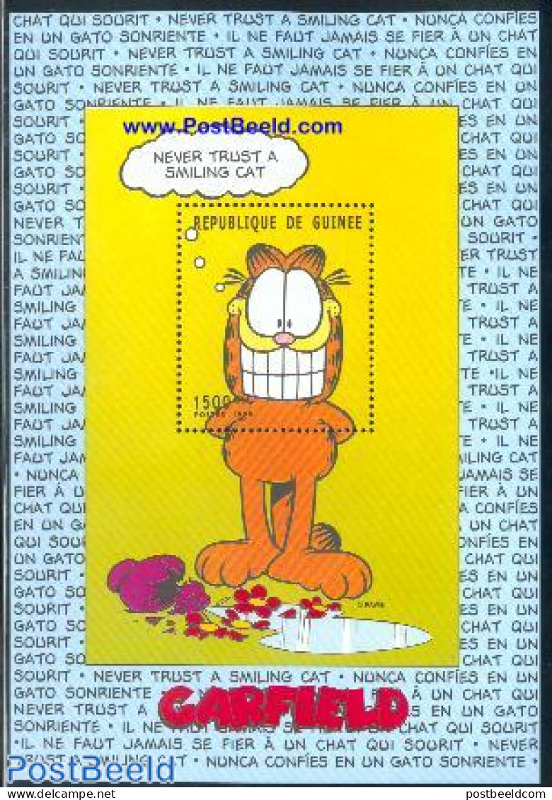 Guinea, Republic 1999 Garfield, Smiling S/s, Mint NH, Art - Comics (except Disney) - Bandes Dessinées