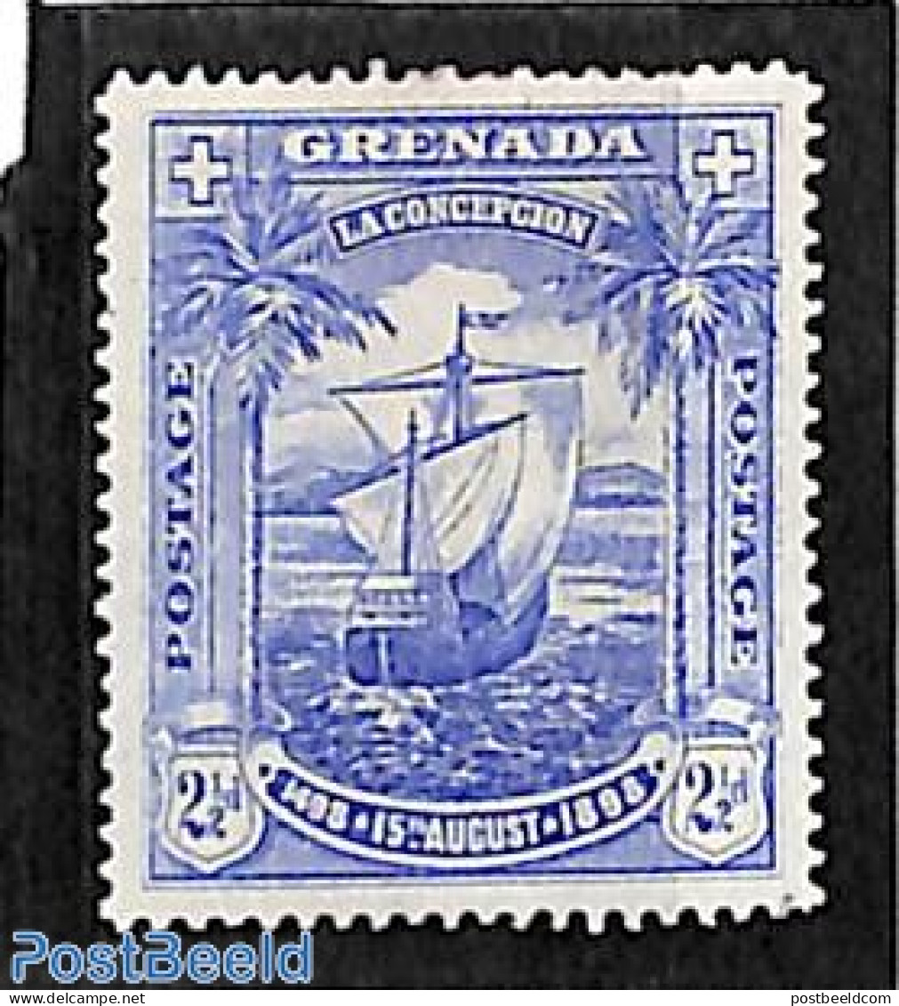 Grenada 1898 Discovery 400th Anniv. 1v, Unused (hinged), History - Transport - Explorers - Ships And Boats - Onderzoekers