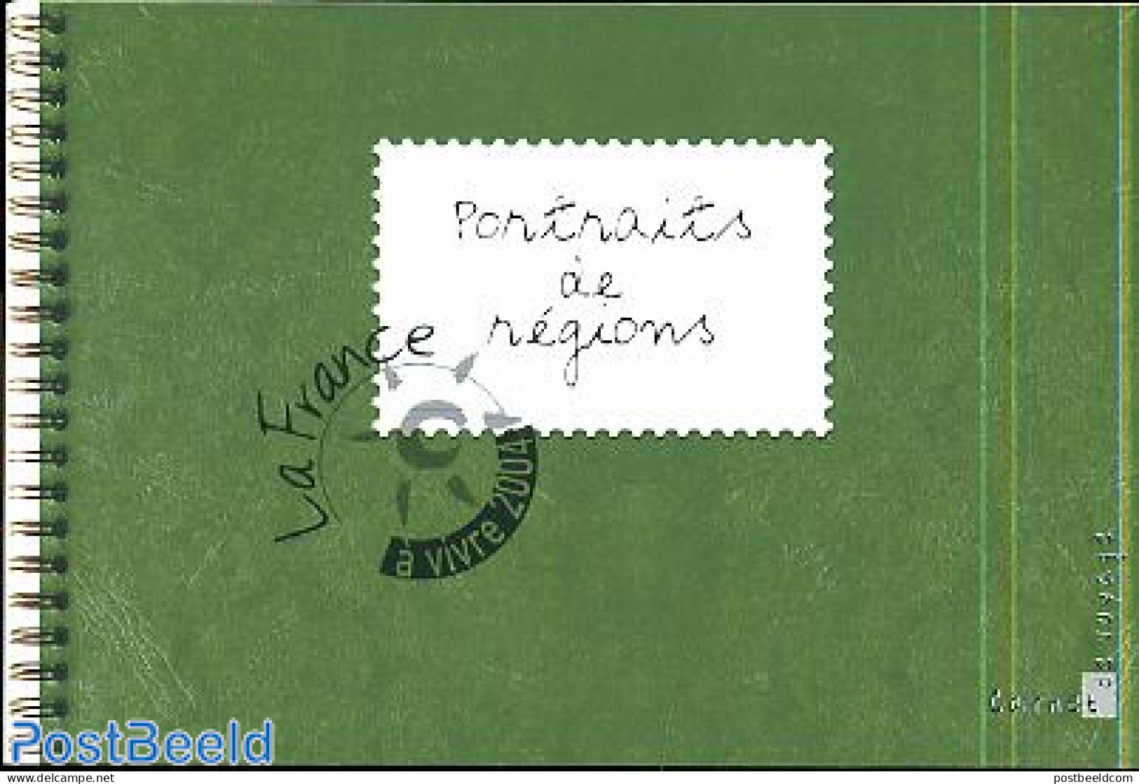 France 2004 Regions (III) Prestige Booklet (green), Mint NH, Health - Nature - Various - Food & Drink - Wine & Winery .. - Unused Stamps