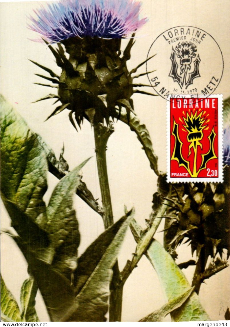 CARTE MAXIMUM 1979 REGION LORRAINE - 1970-1979