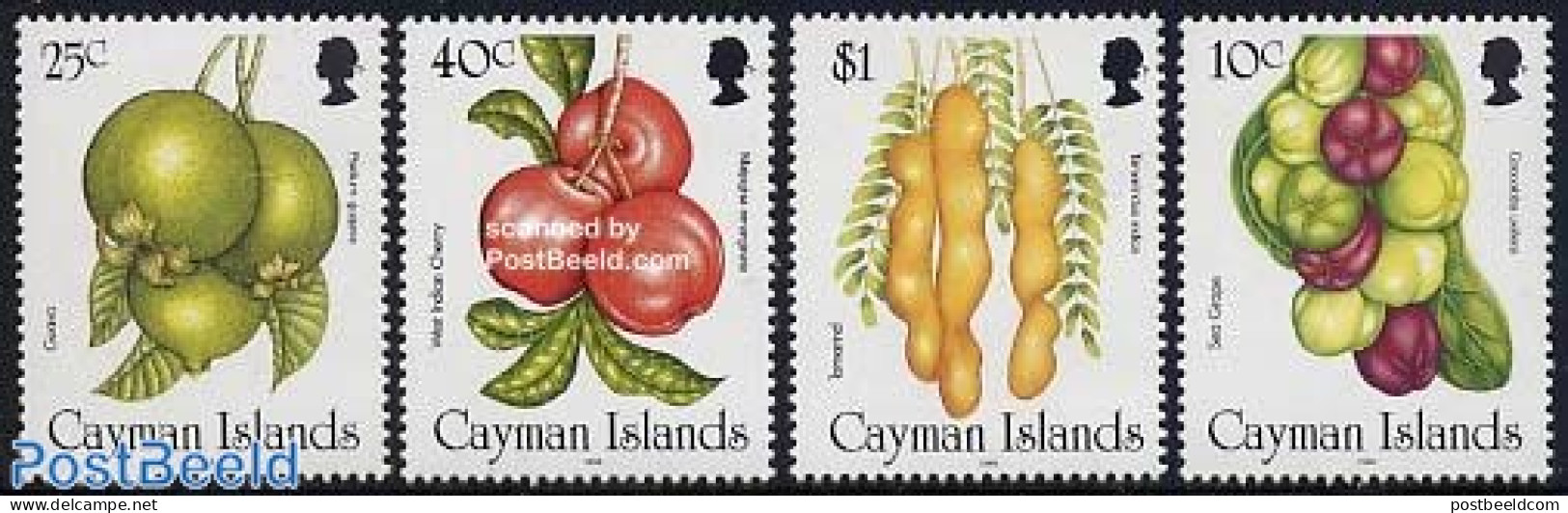 Cayman Islands 1996 Fruits 4v, Mint NH, Nature - Fruit - Fruits