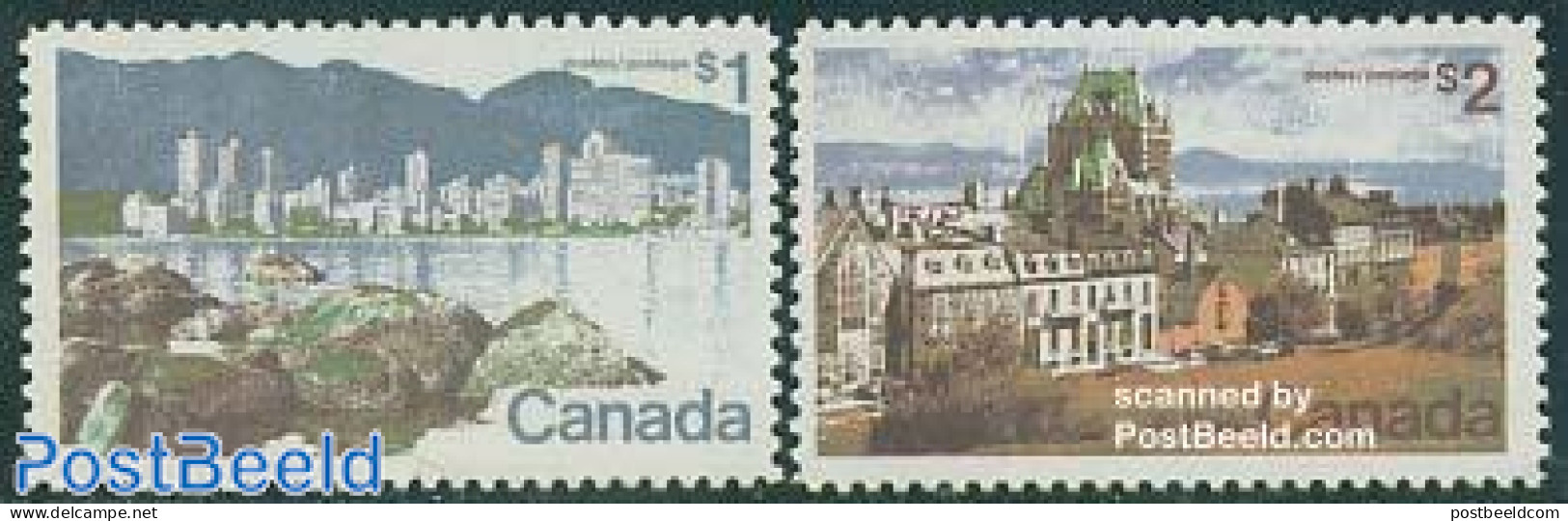 Canada 1972 Definitives 2v, Normal Paper, Mint NH - Nuevos