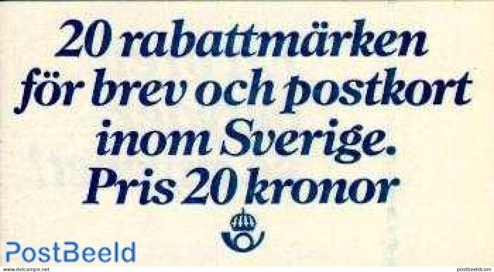 Sweden 1979 Rabatt Stamps Booklet, Mint NH, Stamp Booklets - Nuevos