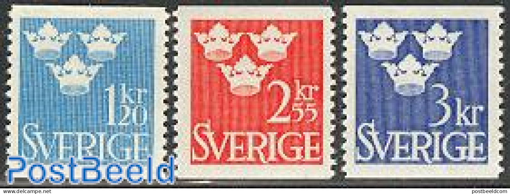 Sweden 1964 Definitives 3v, Mint NH - Ungebraucht