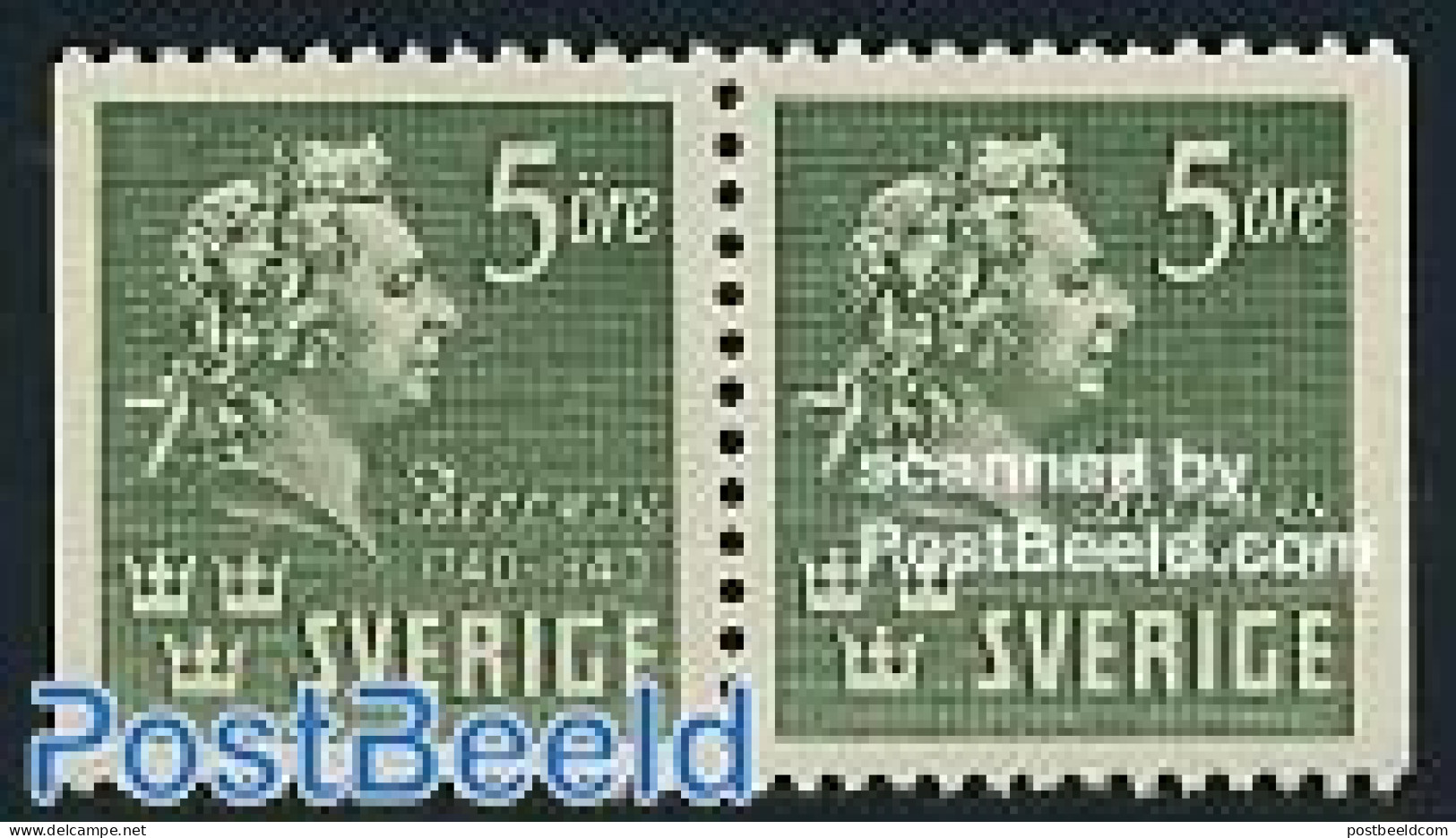 Sweden 1940 C.M. Bellman Pair, Mint NH, Performance Art - Music - Art - Authors - Neufs