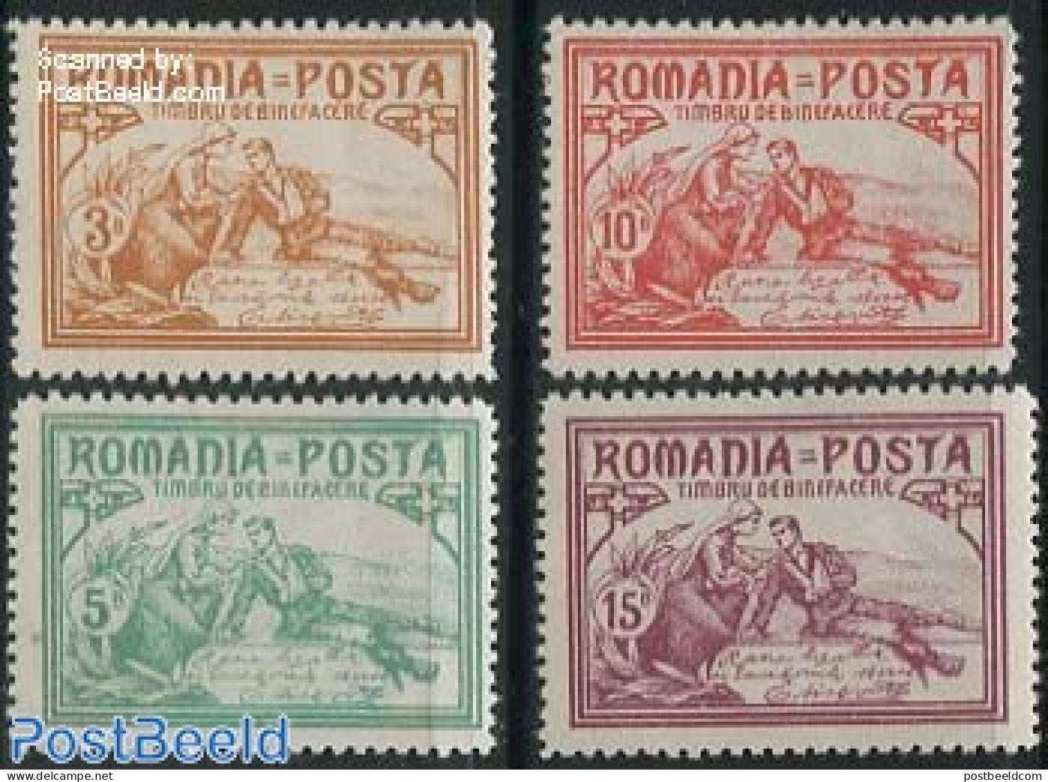 Romania 1906 Welfare, Queen 4v, Unused (hinged), Art - Handwriting And Autographs - Unused Stamps