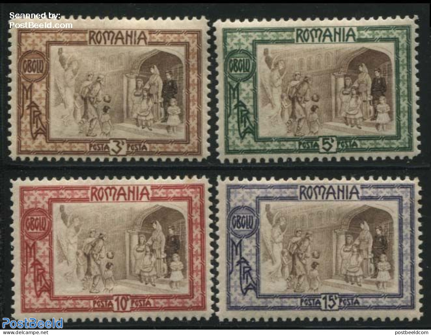 Romania 1907 Social Welfare 4v, Unused (hinged) - Unused Stamps