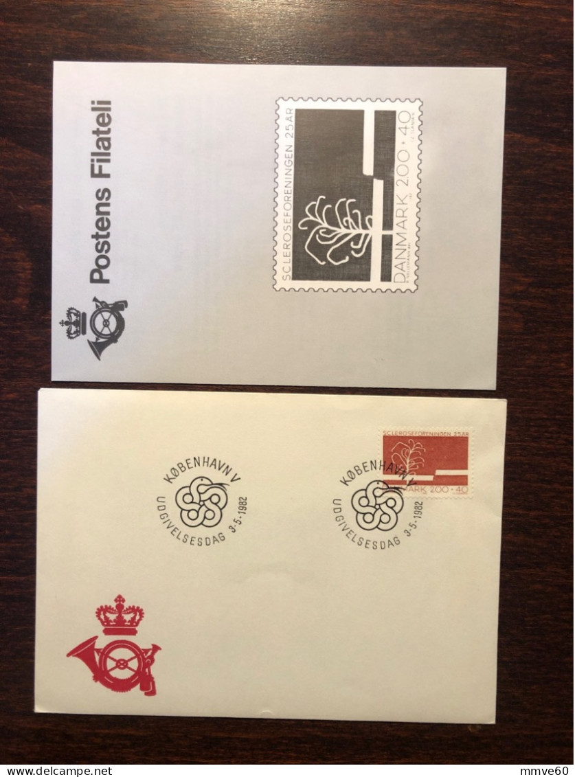 DENMARK FDC COVER 1982 YEAR SCLEROSIS PSYCHIATRY HEALTH MEDICINE STAMPS - FDC