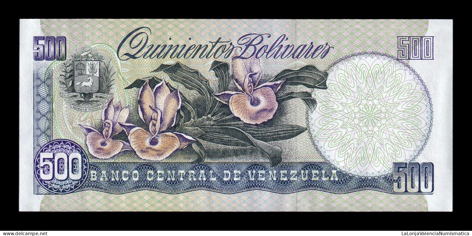 Venezuela 500 Bolívares Simón Bolívar 1990 Pick 67d Sc Unc - Venezuela