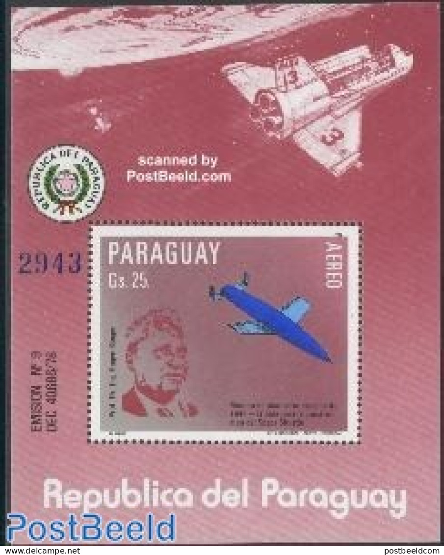 Paraguay 1983 E. Sanger, Space S/s, Mint NH, Transport - Space Exploration - Paraguay