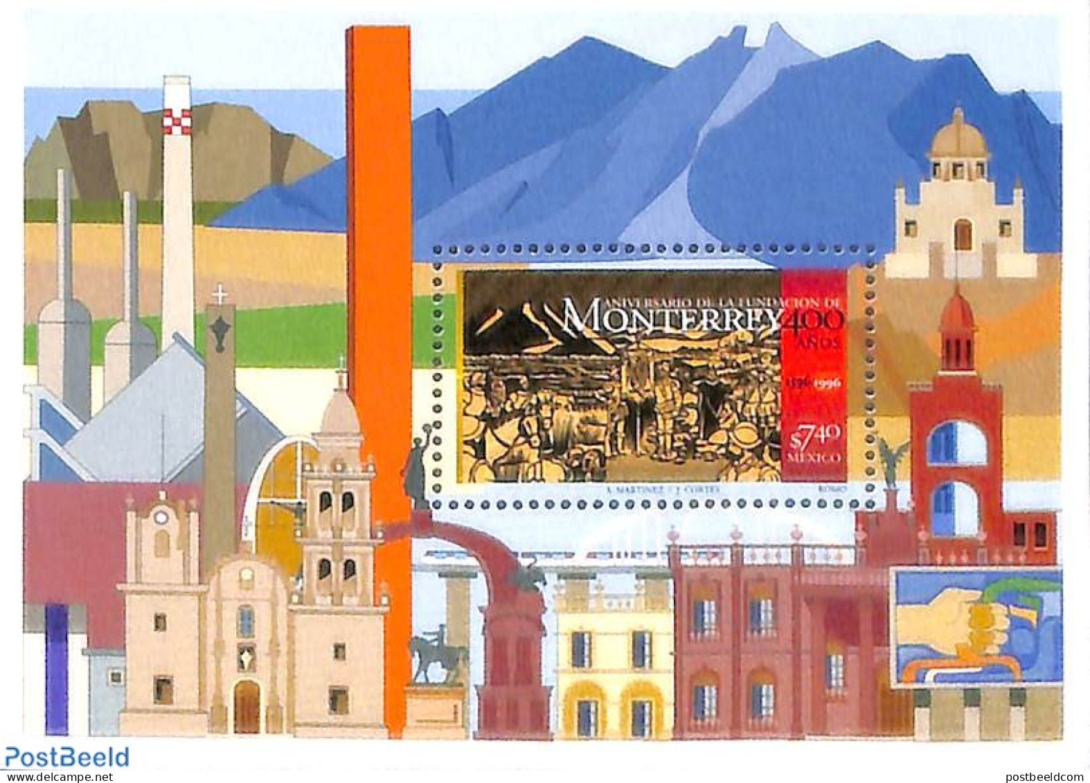 Mexico 1996 400 Years Monterrey S/s, Mint NH - México