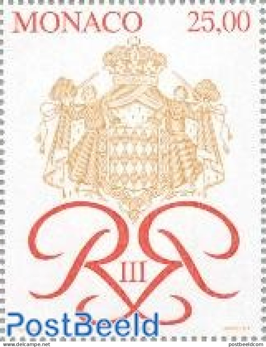 Monaco 1998 Golden Jubilee 1v (from S/s), Mint NH, History - Coat Of Arms - Ongebruikt