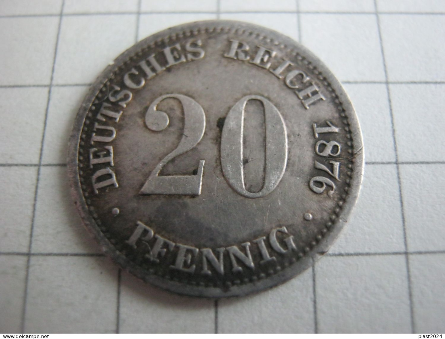 Germany 20 Pfennig 1876 D - 20 Pfennig