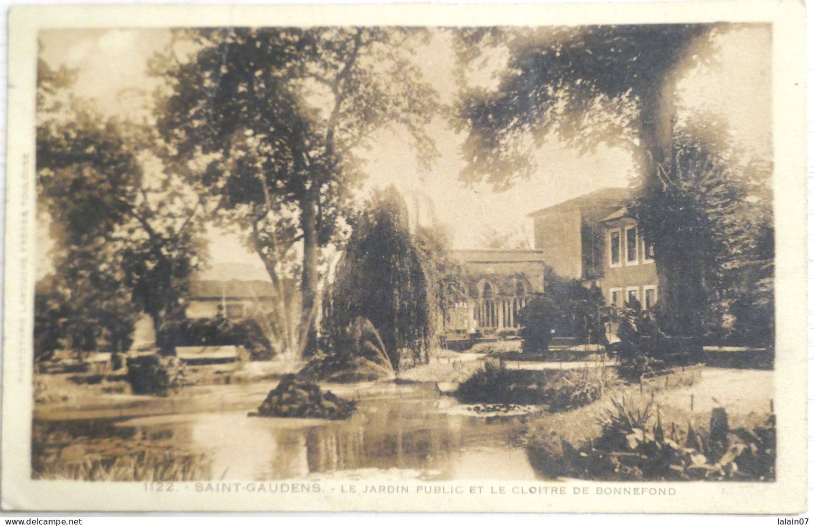 C. P. A. : 31 : SAINT GAUDENS : Le Jardin Public Et Le Cloître De Bonnefond, Timbre En 1914 - Saint Gaudens