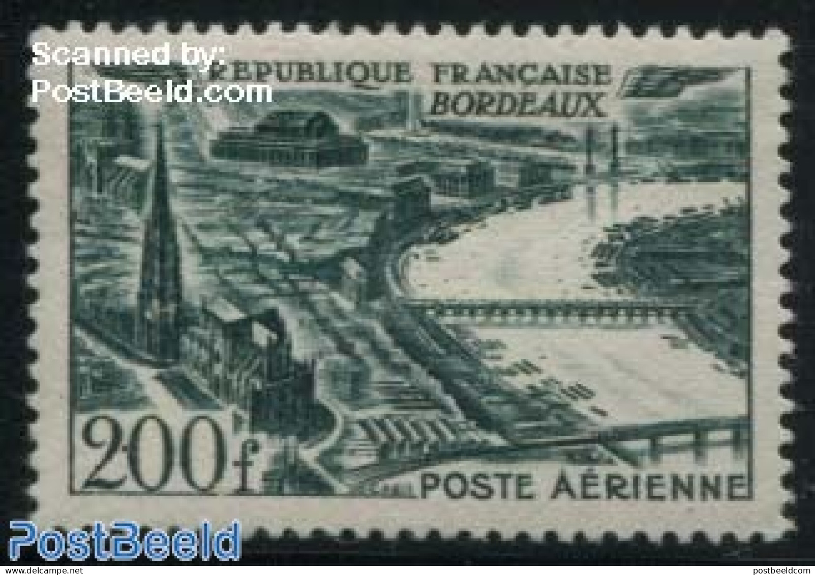 France 1949 200F, Stamp Out Of Set, Mint NH, Religion - Churches, Temples, Mosques, Synagogues - Nuovi