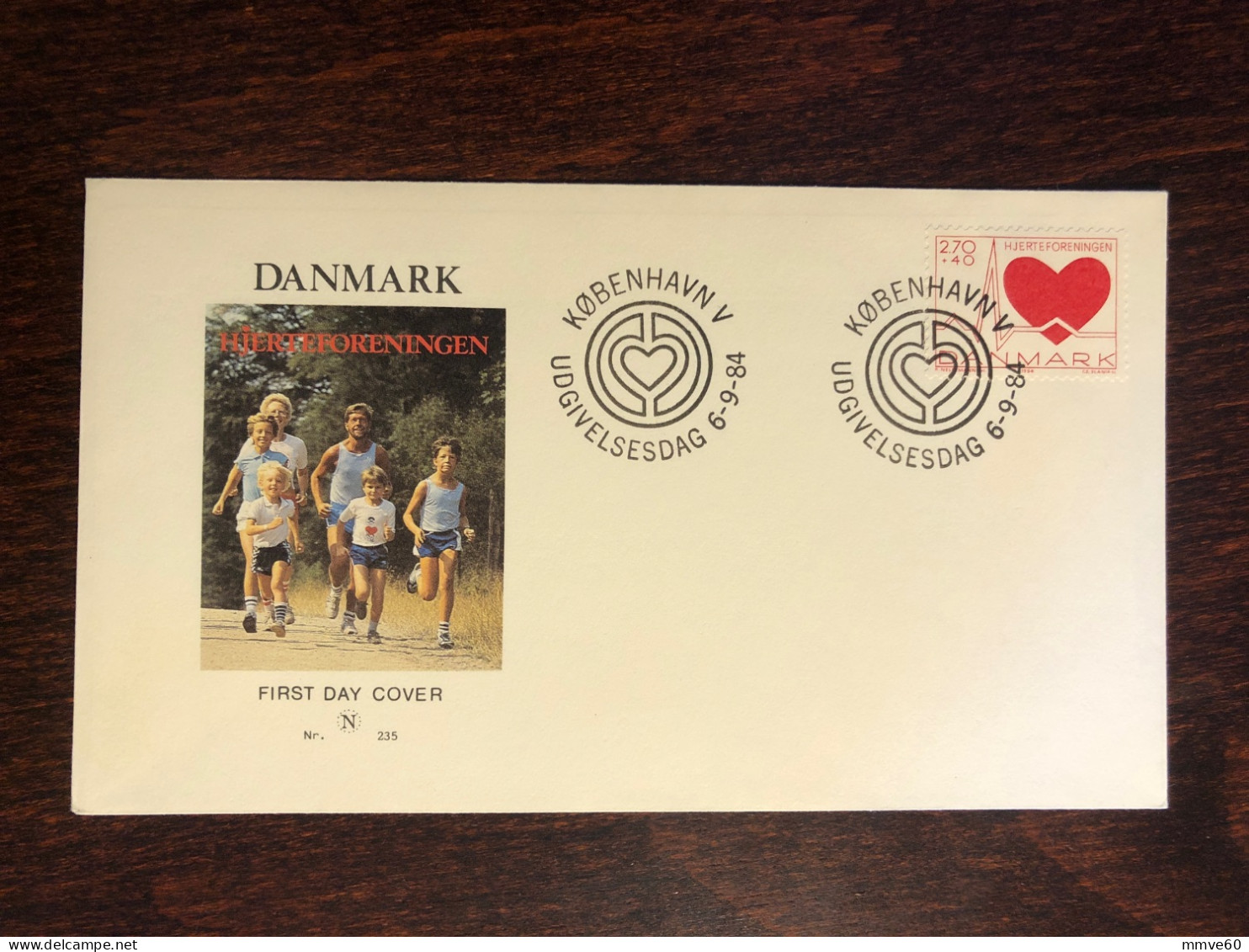DENMARK FDC COVER 1984 YEAR CARDIOLOGY HEART HEALTH MEDICINE STAMPS - FDC
